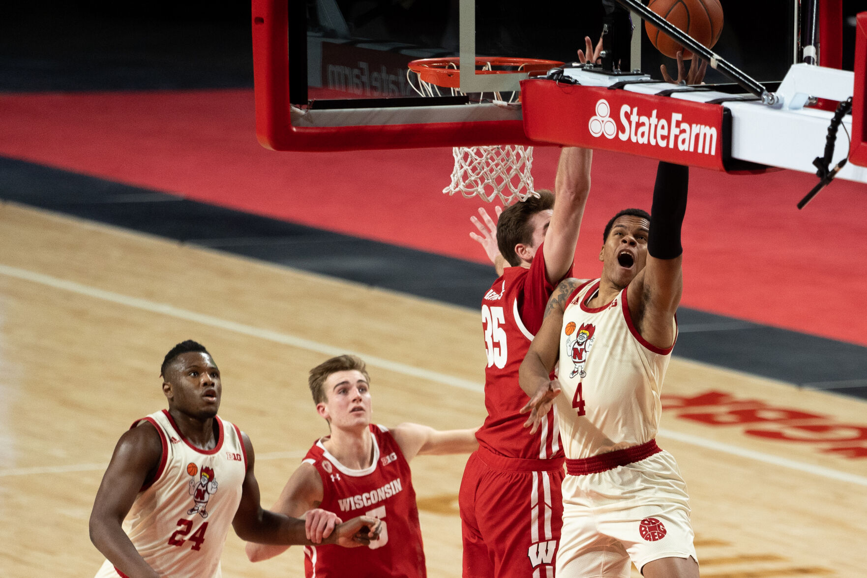 Nebraska Basketball vs. Wisconsin Photo No. 10
